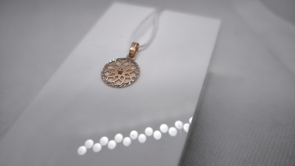 ПОДКМ585 ПОДВЕСКА С КАМНЕМ (Au 585)