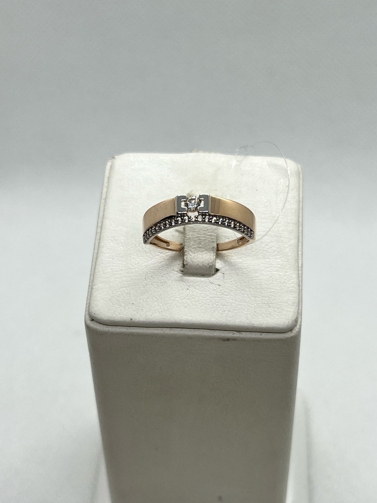 01-117769 КОЛЬЦО С КАМНЯМИ (Au 585)