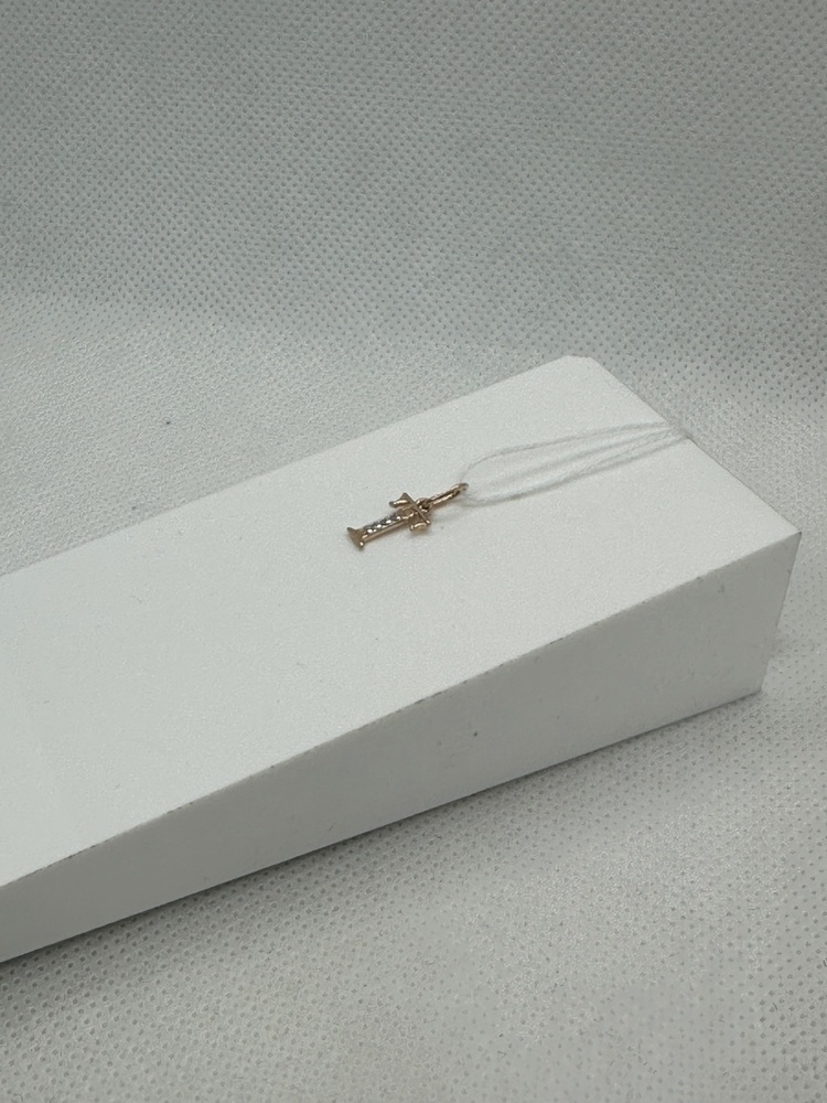 ПОДВЕСКА БУКВА Т Au 585