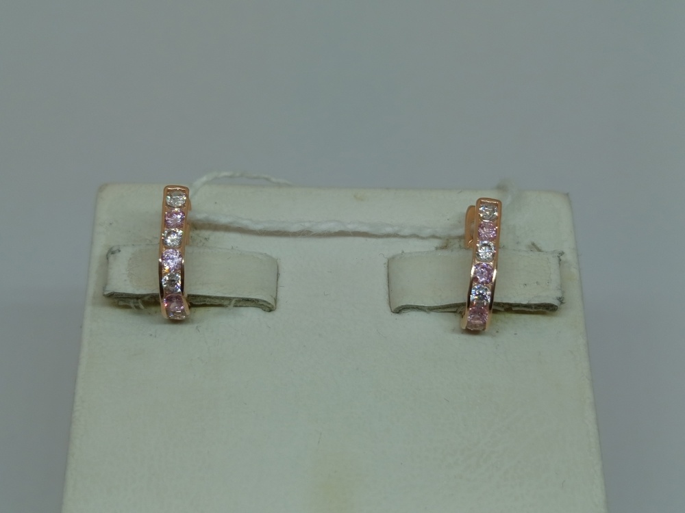 СКМИ585 СЕРЬГИ С КАМНЯМИ (Au 585)