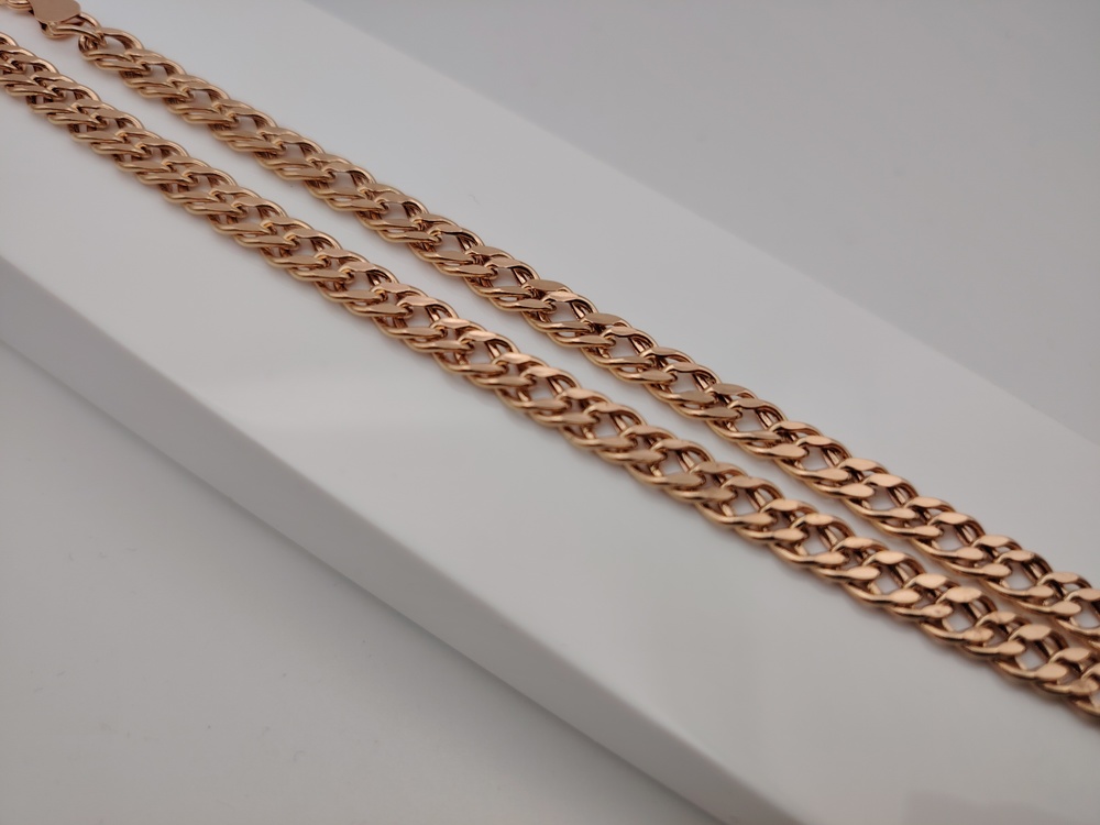 ЦПР2585 ЦЕПЬ ПУСТОТЕЛАЯ Ромб двойной (Au 585)