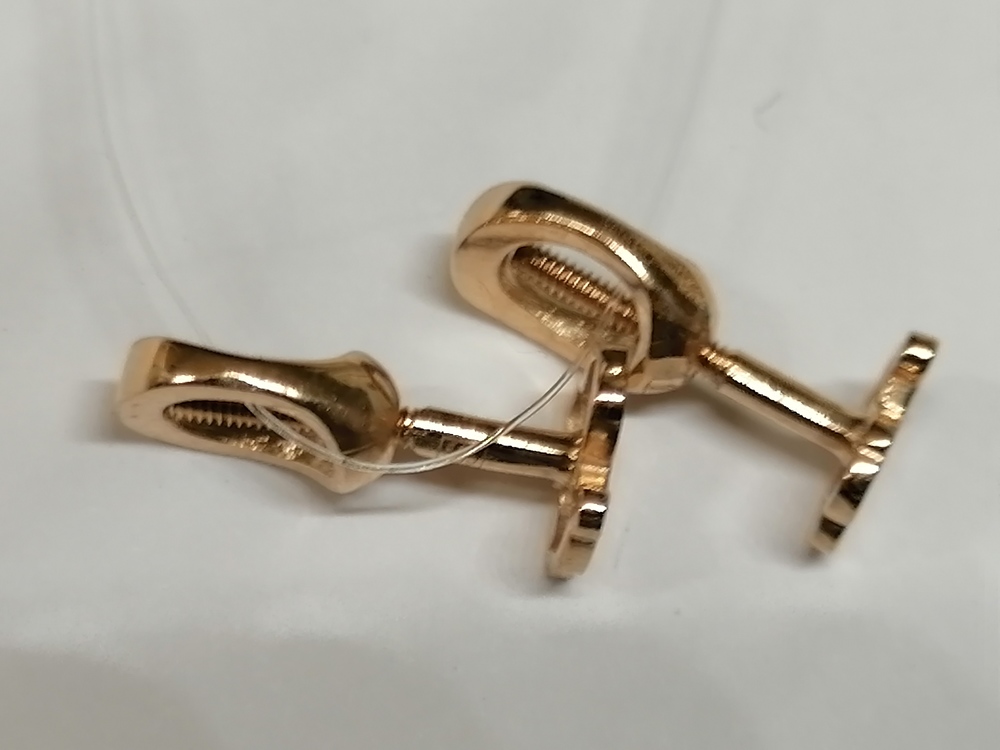 СЕРЬГИ ПУСЕТЫ без камня (Au 585)