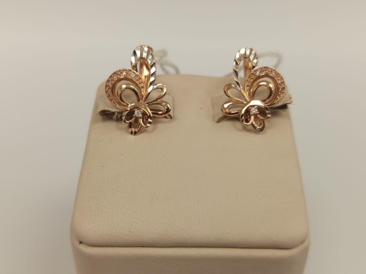 СЕРЬГИ С КАМНЯМИ (Au 585)