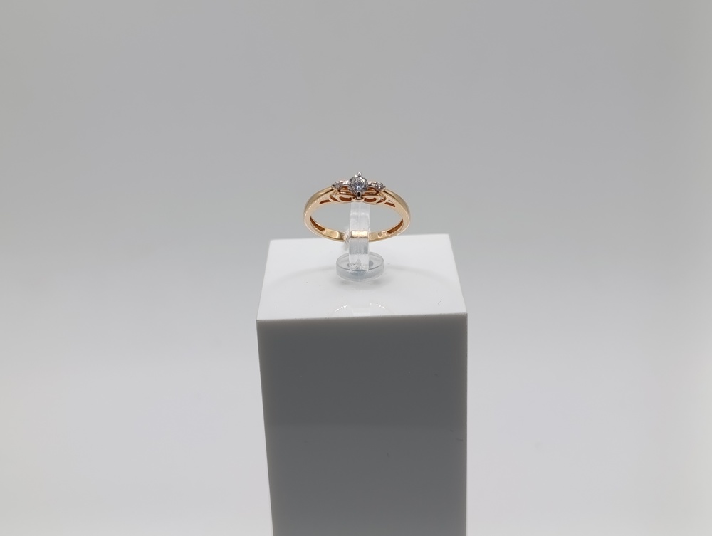 КОЛКМИ585 КОЛЬЦО С КАМНЯМИ (Au 585)