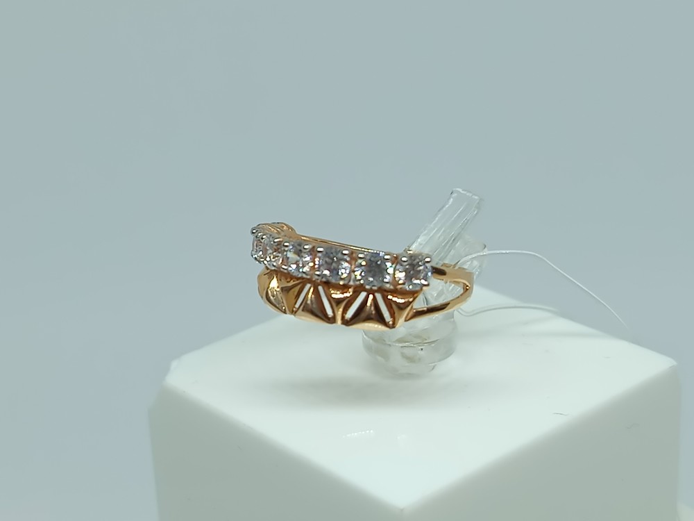 КОЛЬЦО С КАМНЯМИ (Au 585)