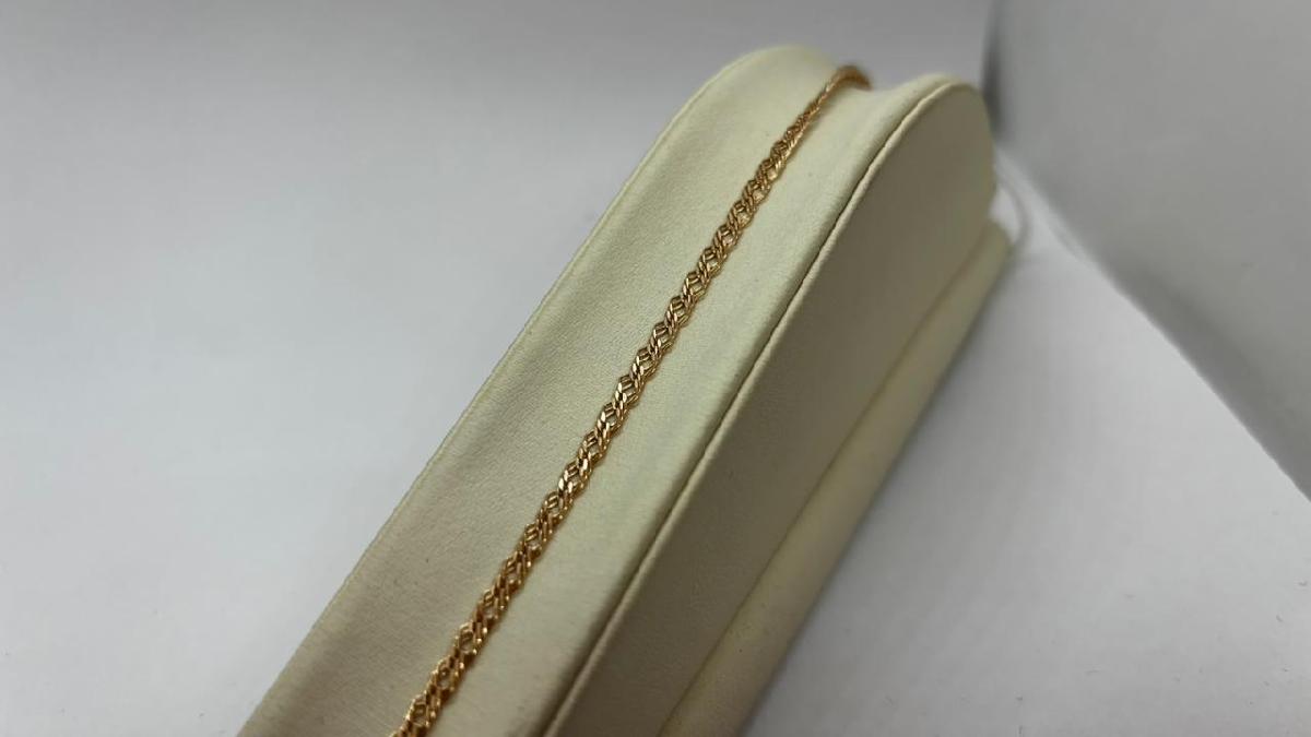 ЦЛР2585 ЦЕПЬ ПОЛНОВЕСНАЯ Ромб двойной (Au 585)