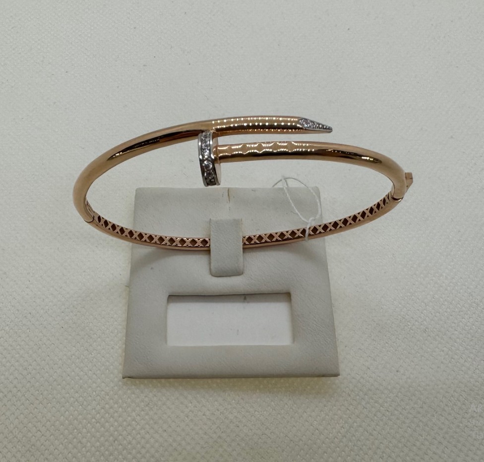 БРАСЛЕТ ЖЕСТКИЙ с камнями (Au 585)