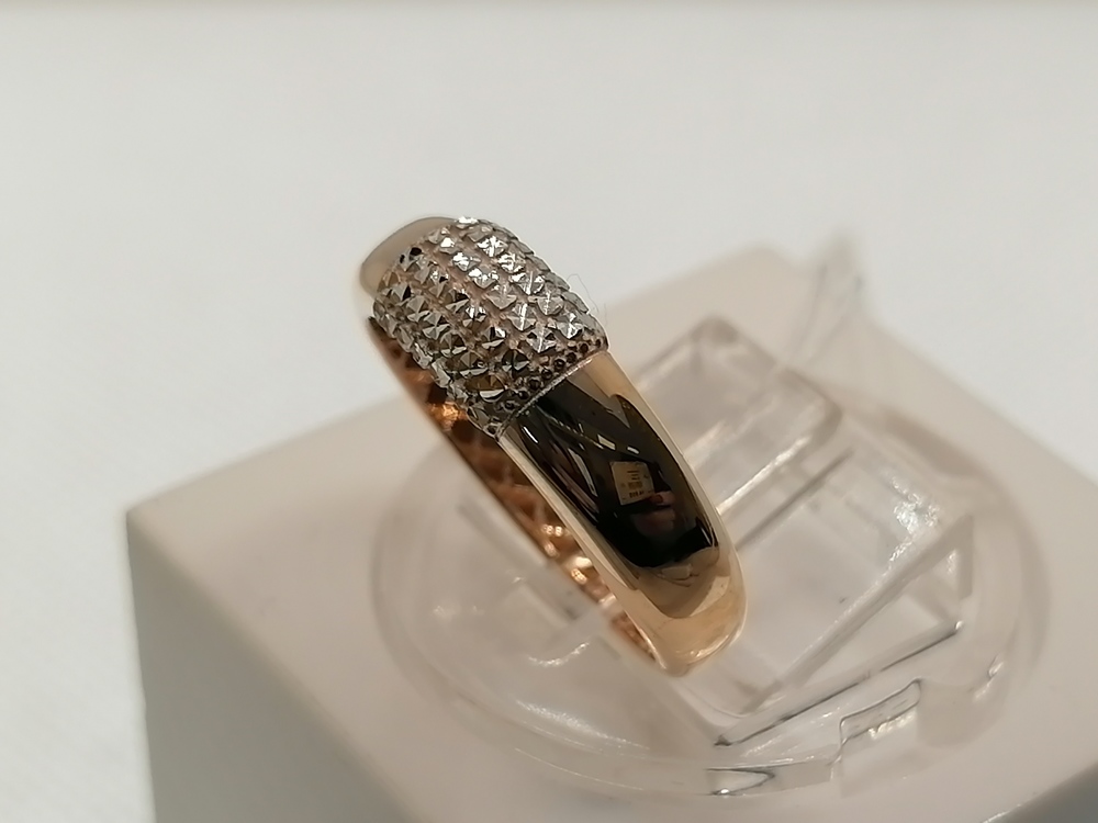 КОЛЬЦО С КАМНЯМИ (Au 585)