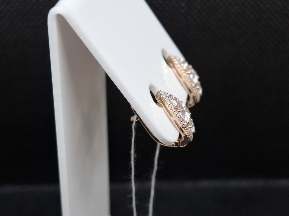 СЕРЬГИ С КАМНЯМИ (Au 585)