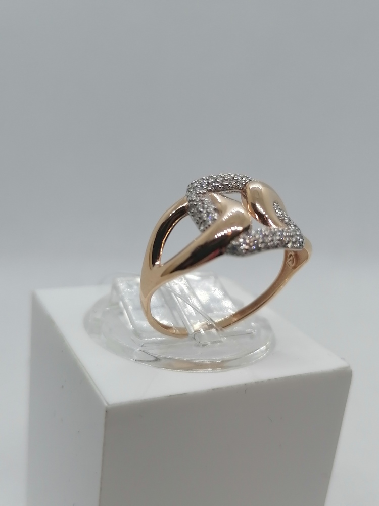 КОЛЬЦО С КАМНЯМИ (Au 585)