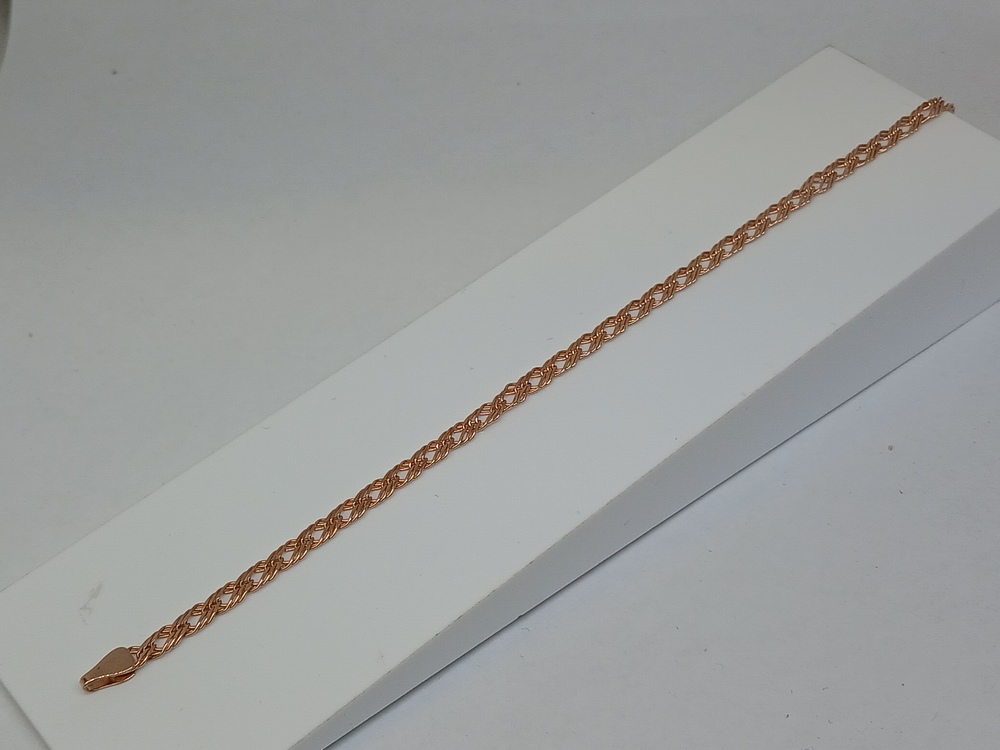 БРАСЛЕТ ПОЛНОВЕСНЫЙ Ромб тройной Au 585