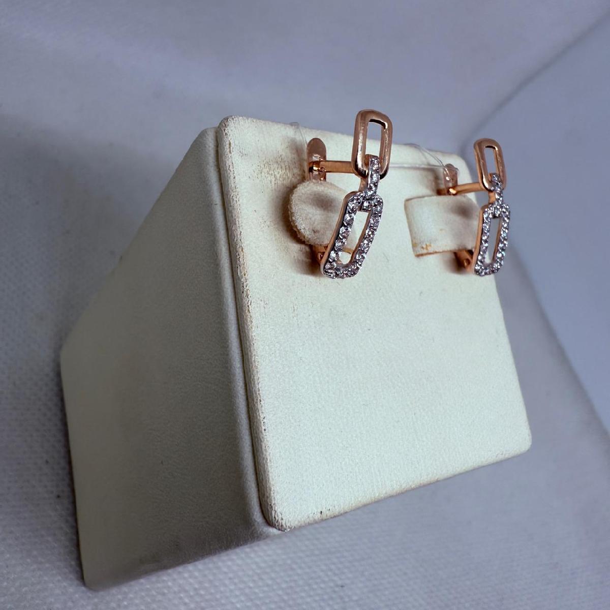 СЕРЬГИ С КАМНЯМИ (Au 585)