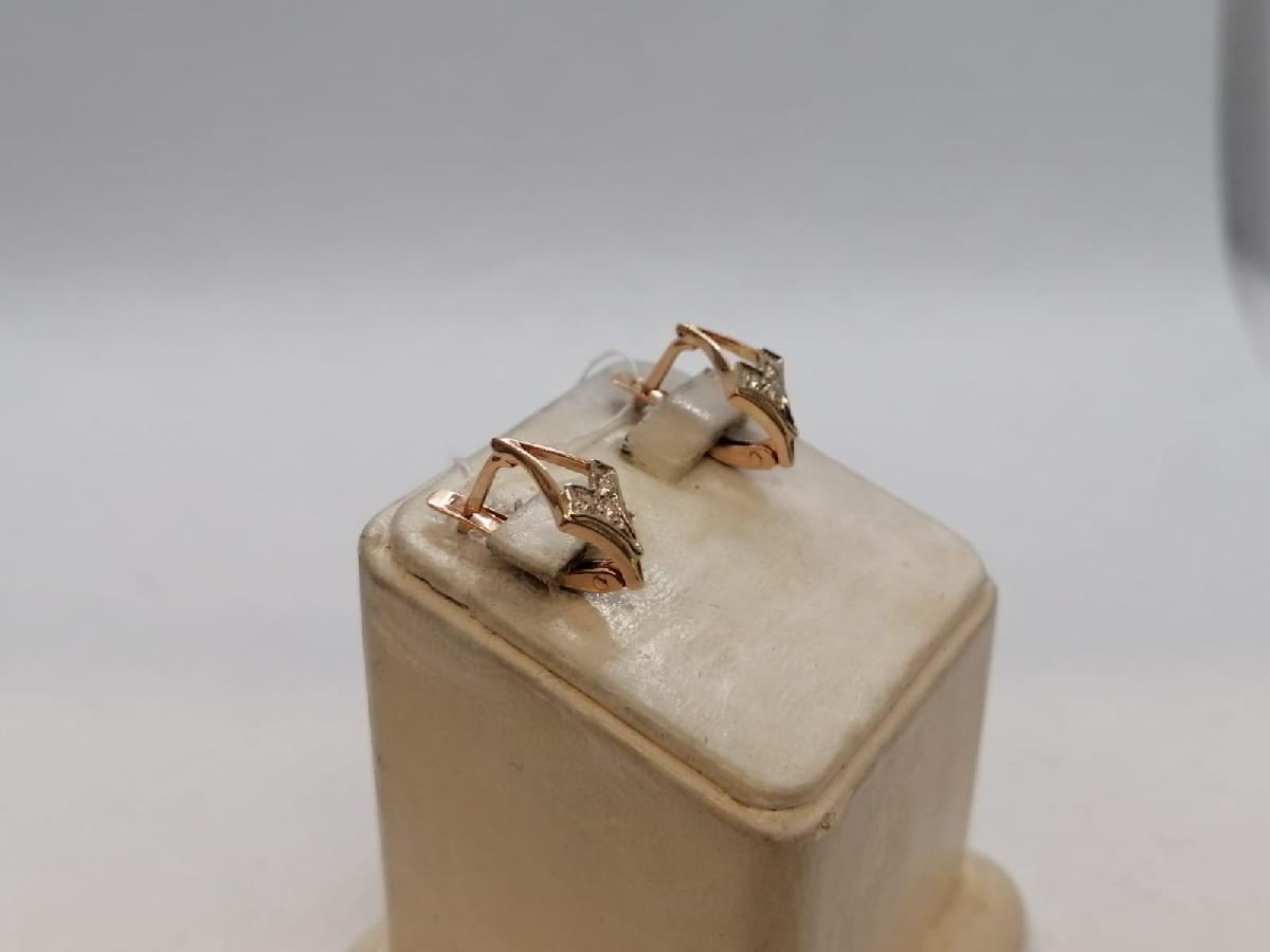 СКМИ585 СЕРЬГИ С КАМНЯМИ (Au 585)