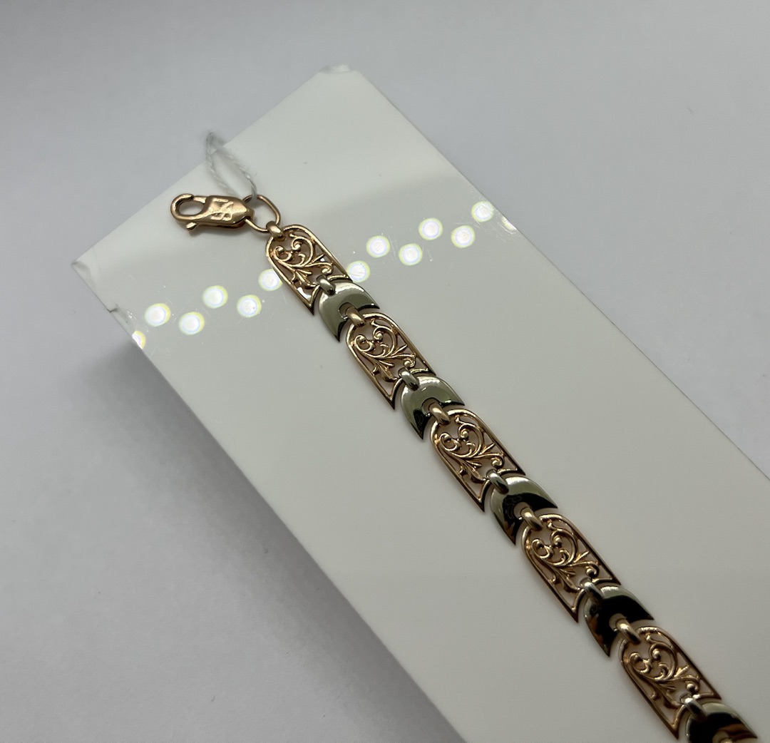 БРАСЛЕТ ПОЛНОВЕСНЫЙ Фантазия Au 585