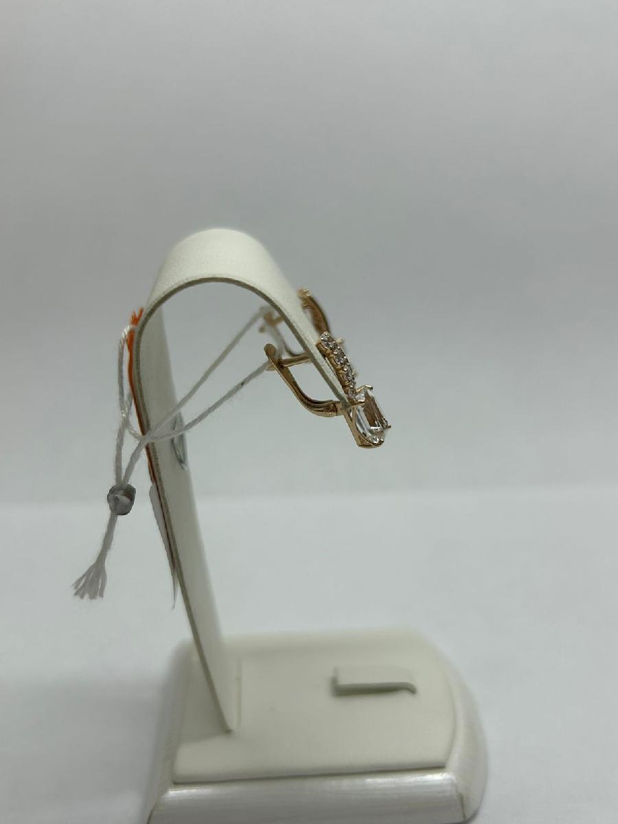 СКМИ585 СЕРЬГИ С КАМНЯМИ (Au 585)