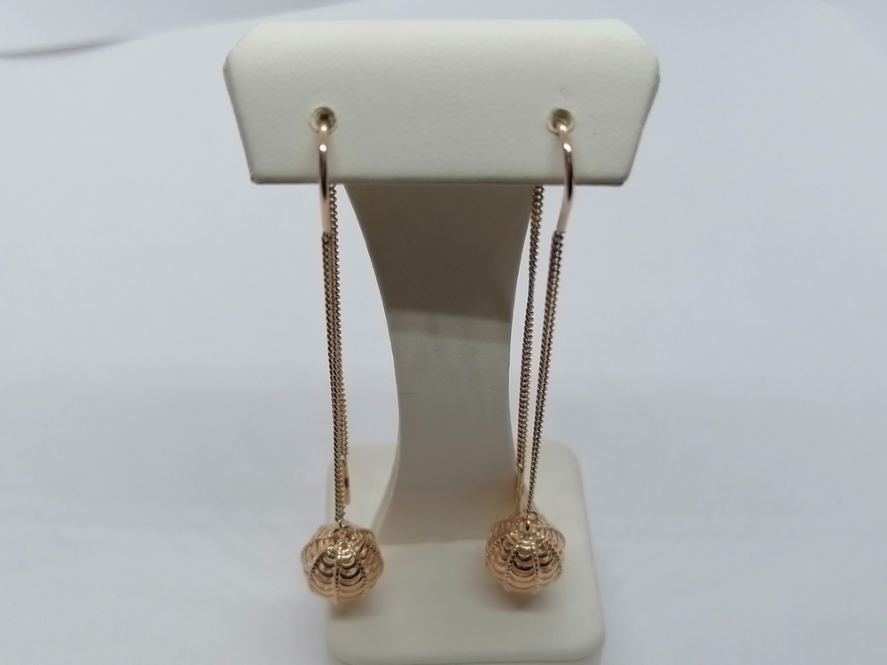 СЕРЬГИ БЕЗ КАМНЯ (Au 585)