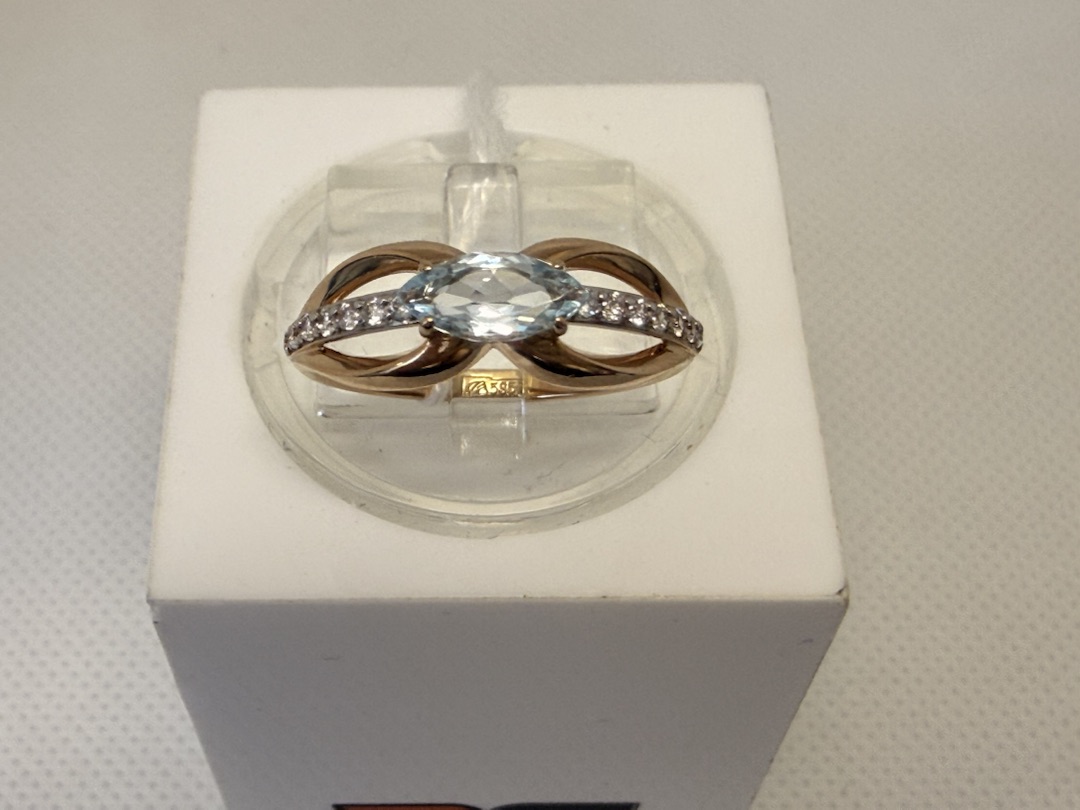 КОЛКМИ585 КОЛЬЦО С КАМНЯМИ (Au 585)