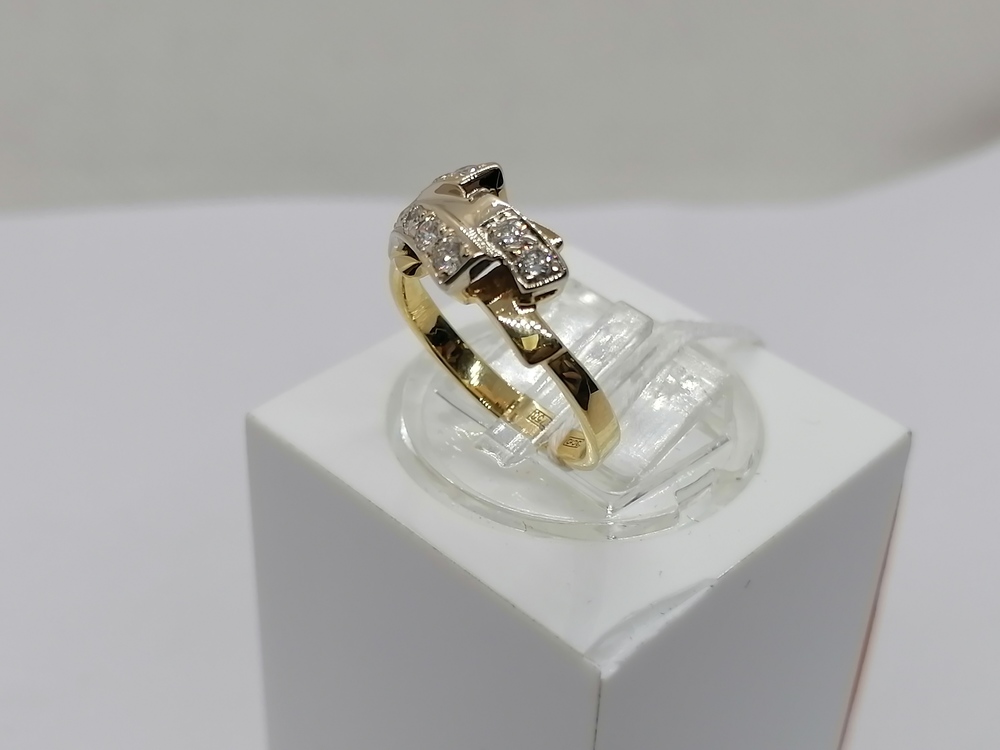 КОЛЬЦО БРИЛЛИАНТ Au 750