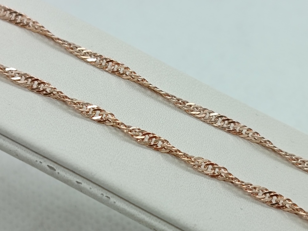 ЦЕПЬ ПУСТОТЕЛАЯ Сингапур (Au 585)