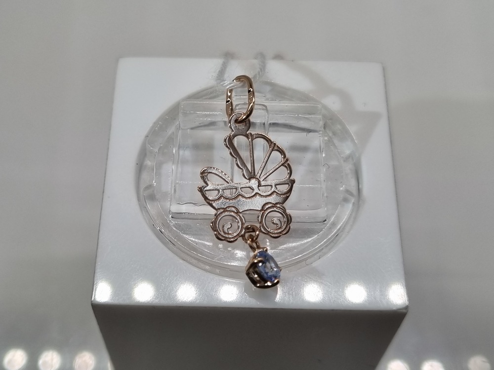 ПОДКМ585 ПОДВЕСКА С КАМНЕМ (Au 585)