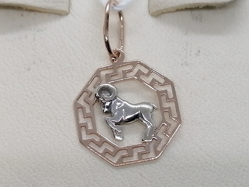 ПОДВЕСКА ЗНАК ЗОДИАКА ОВЕН Au 585 ПОДВЕСКА ЗНАК ЗОДИАКА ОВЕН Au 585