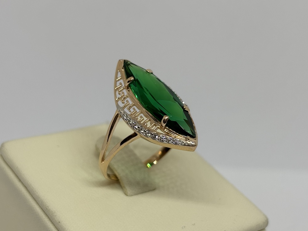 КОЛЬЦО С КАМНЯМИ (Au 585)