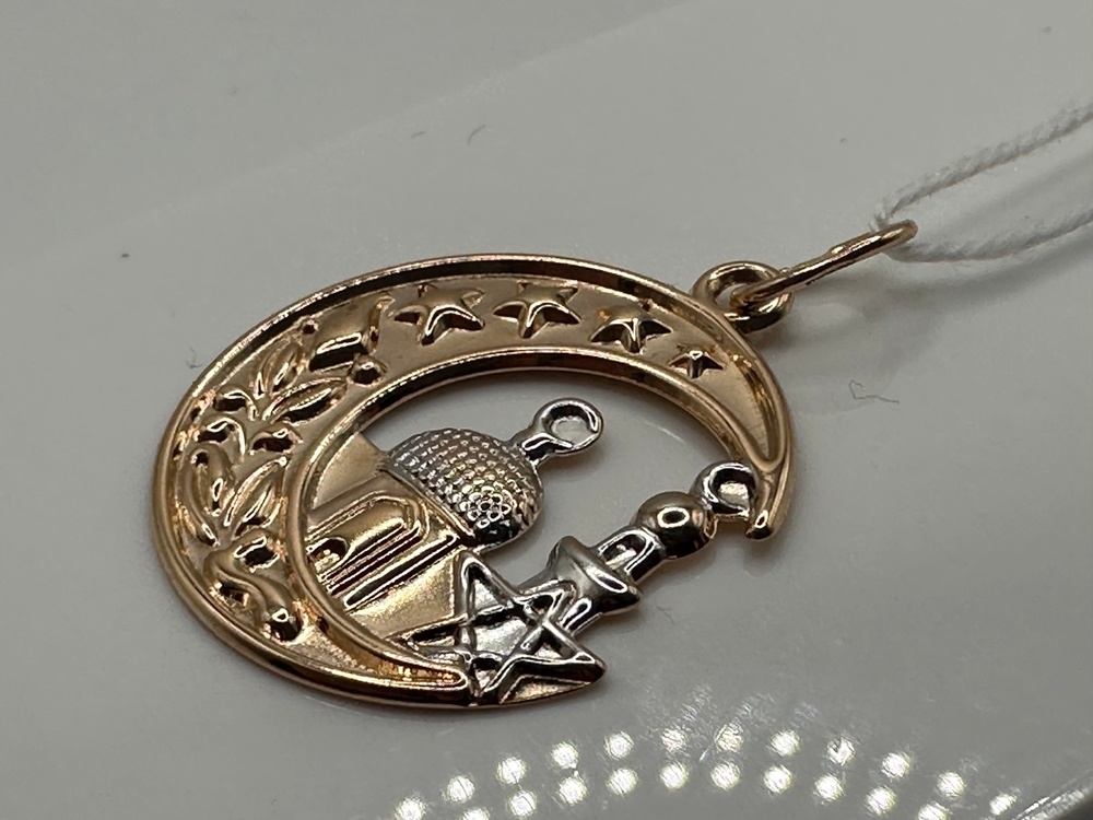 ПОДПБК585 ПОДВЕСКА ПОЛУМЕСЯЦ БЕЗ КАМНЯ (Au 585)