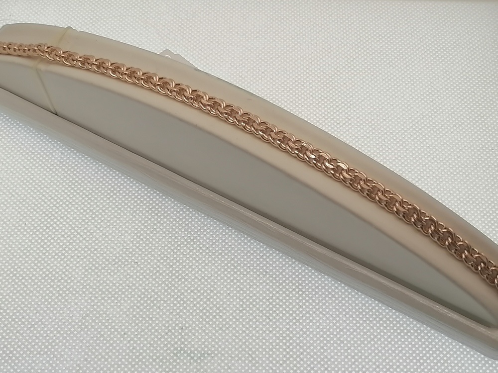 БРАСЛЕТ ПУСТОТЕЛЫЙ Бисмарк (Au 585)