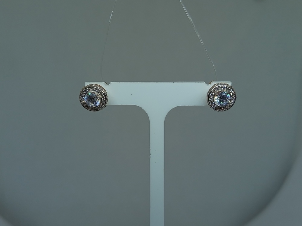 СЕРЬГИ ПУСЕТЫ с камнями (Au 585)