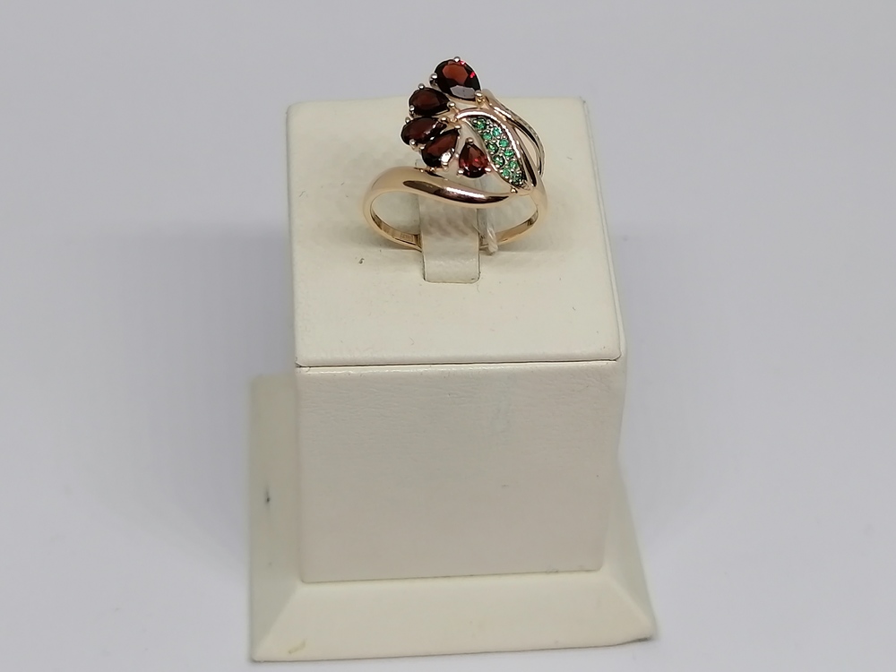 КОЛКМИ585 КОЛЬЦО С КАМНЯМИ (Au 585)