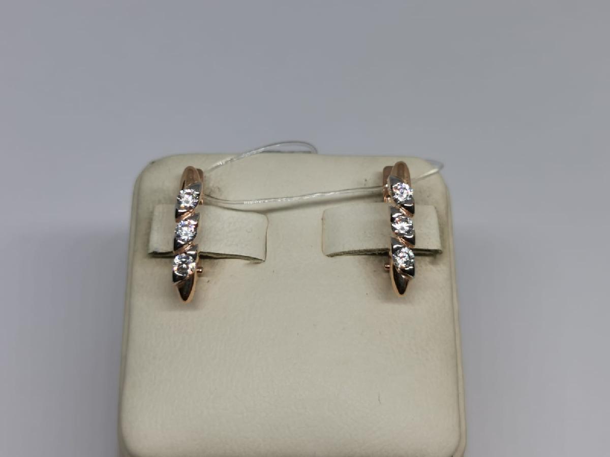 СЕРЬГИ С КАМНЯМИ (Au 585)