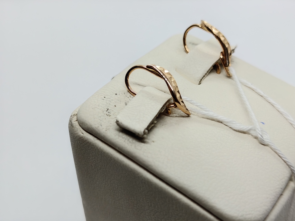 СБКМ585 СЕРЬГИ БЕЗ КАМНЯ (Au 585)