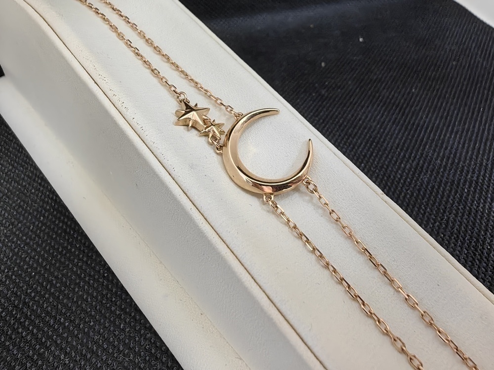 БРАСЛЕТ НА НОГУ без камня (Au 585)