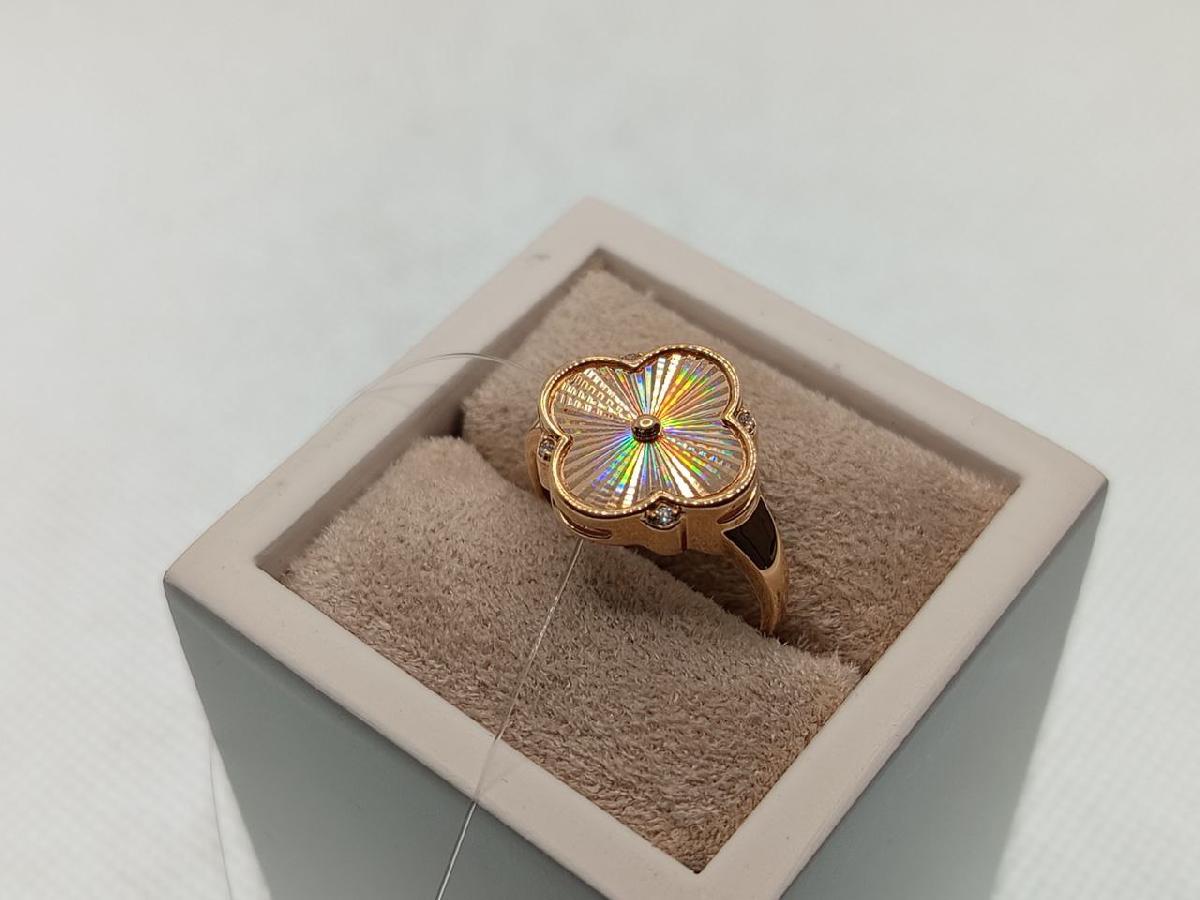 КОЛЬЦО С КАМНЯМИ (Au 585)