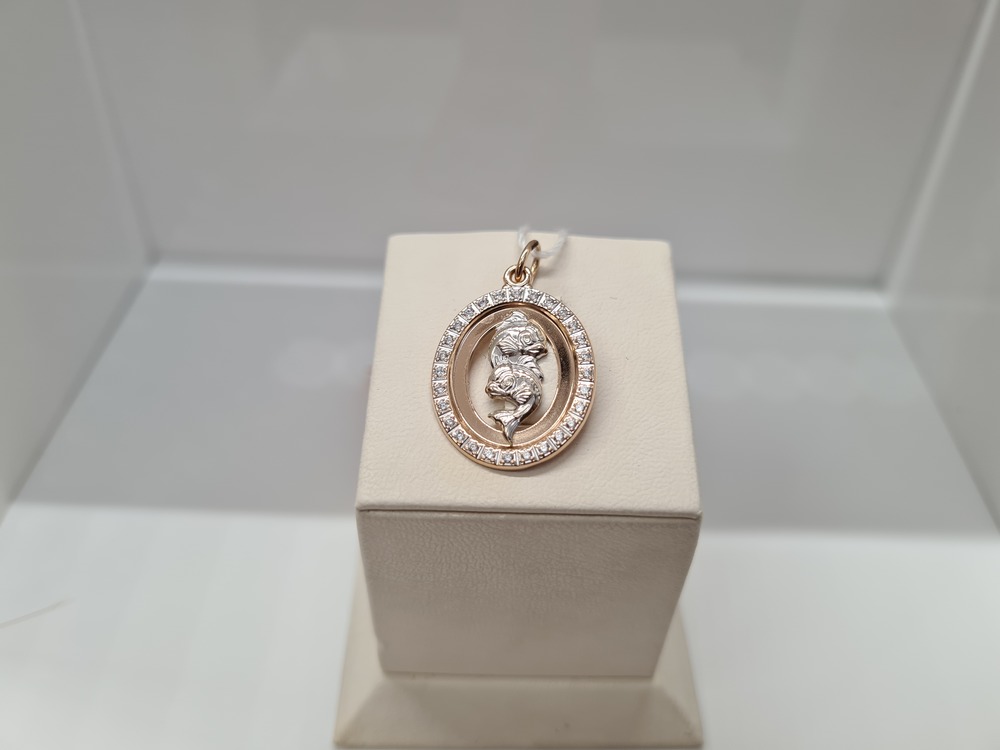 ПОДВЕСКА ЗНАК ЗОДИАКА РЫБЫ Au 585