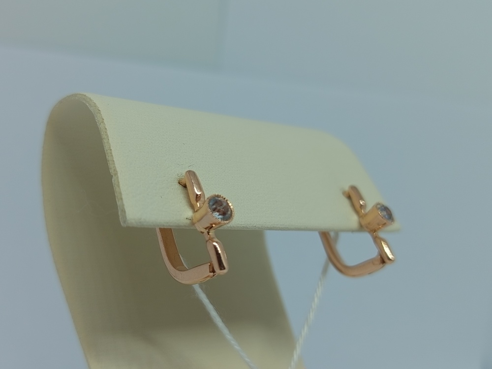 СЕРЬГИ С КАМНЕМ (Au 583)