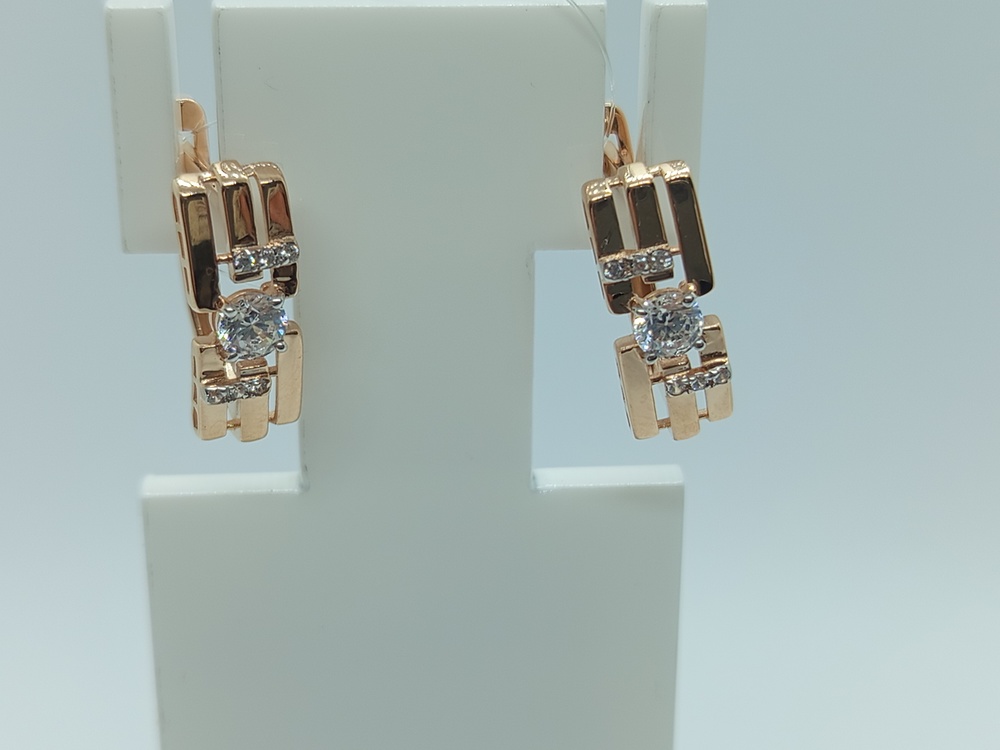 СЕРЬГИ С КАМНЯМИ (Au 585)