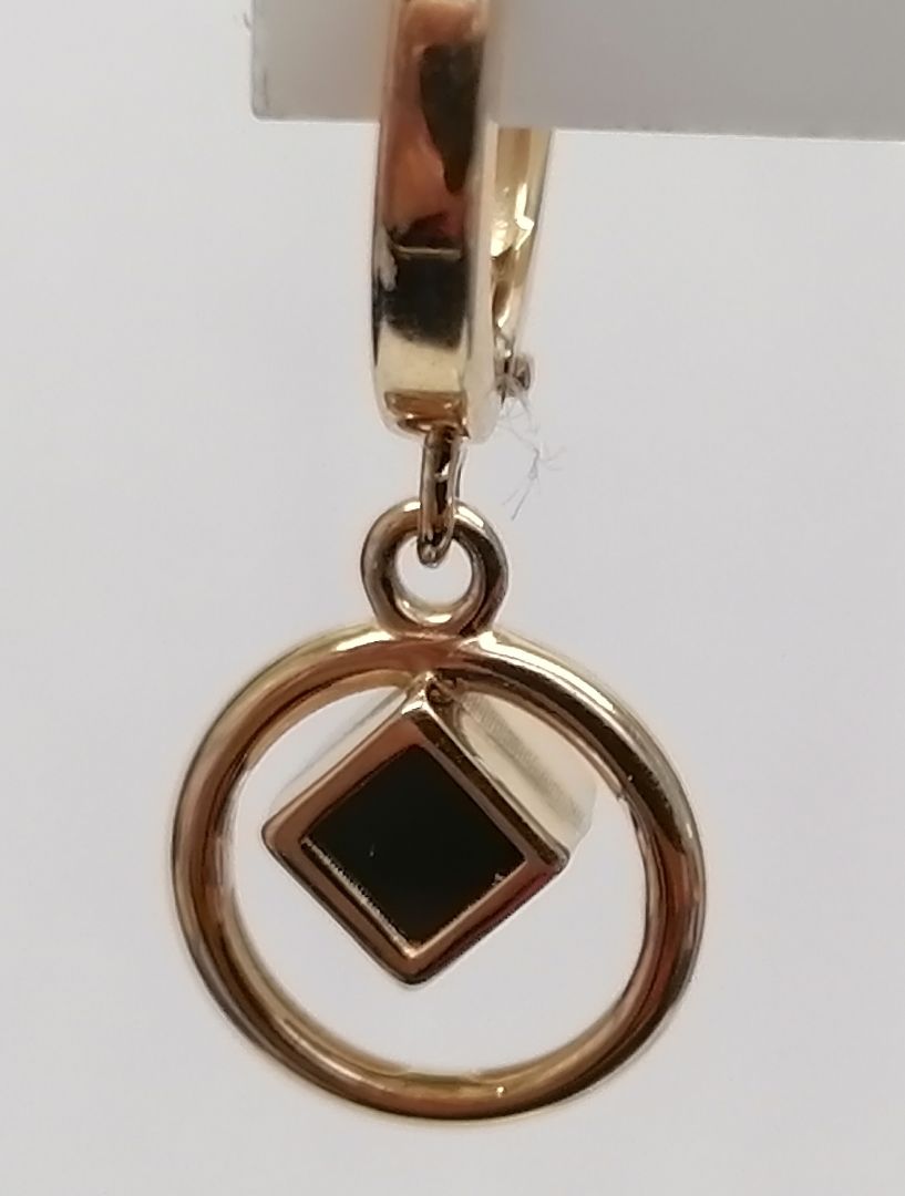 СЕРЬГИ ОНИКС (Au 585)