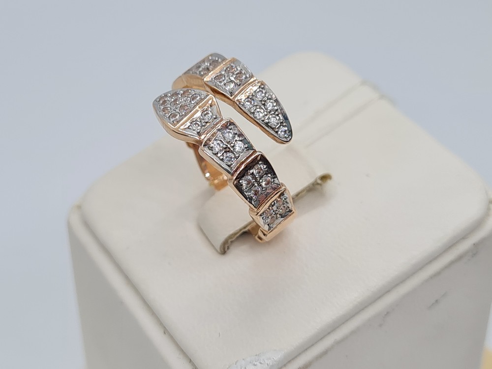 КОЛЬЦО С КАМНЯМИ (Au 585)