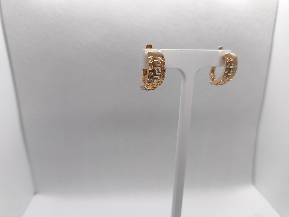 СКМИ585 СЕРЬГИ С КАМНЯМИ (Au 585)