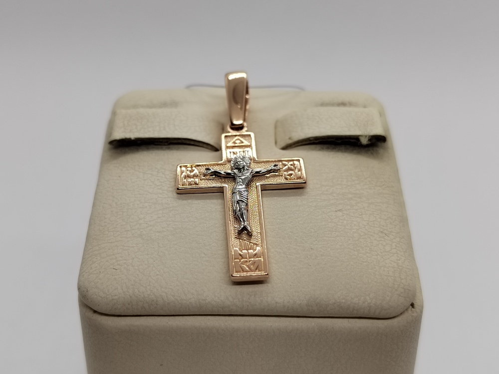 ПОДВЕСКА КРЕСТ без камня (Au 585)