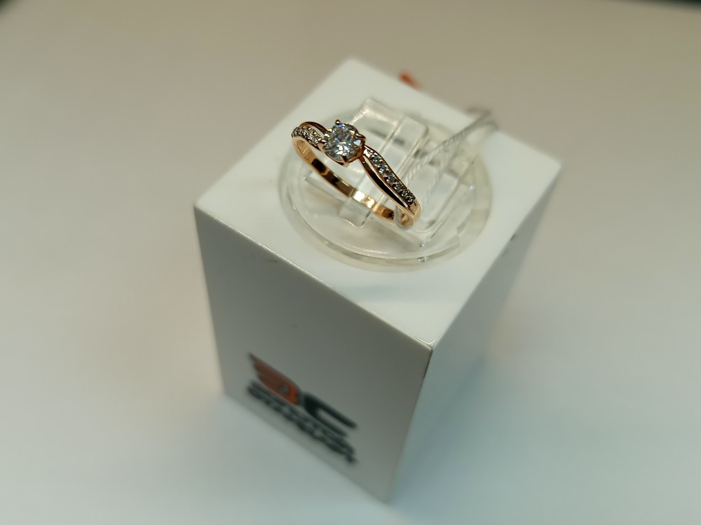 КОЛКМИ585 КОЛЬЦО С КАМНЯМИ (Au 585)