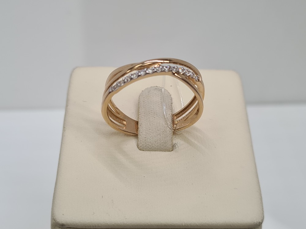 КОЛЬЦО С КАМНЯМИ (Au 585)