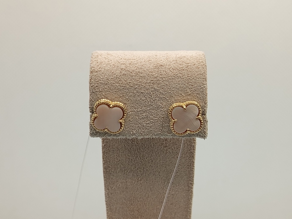 СЕРЬГИ ПУСЕТЫ, Перламутр (Au 585)