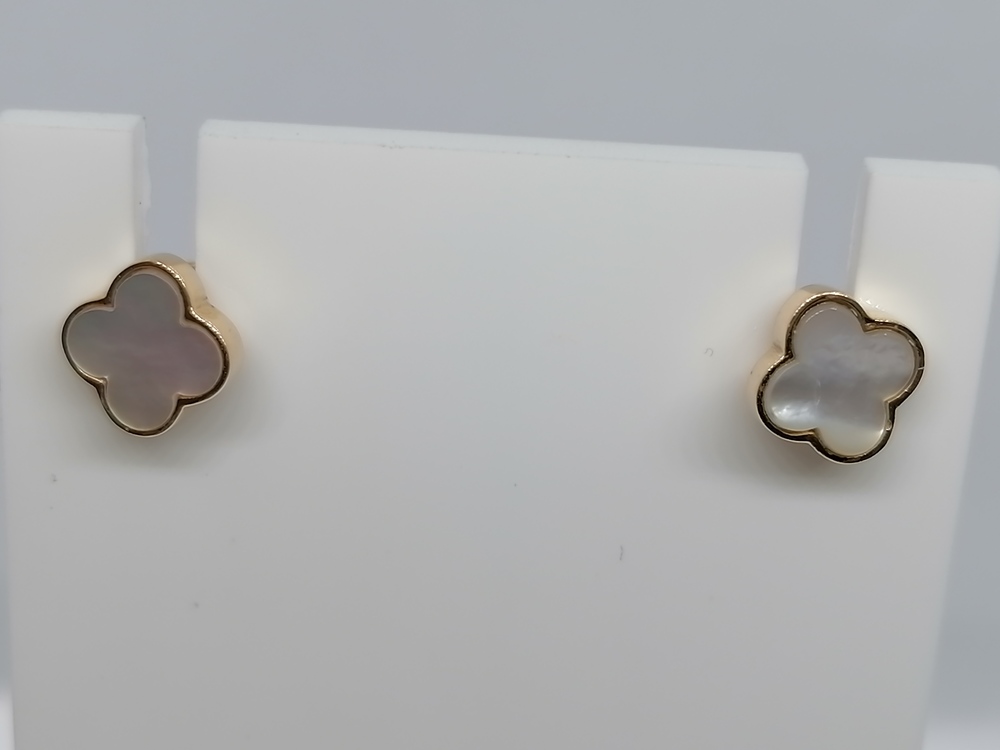 02376П СЕРЬГИ ПУСЕТЫ с камнем (Au 585)