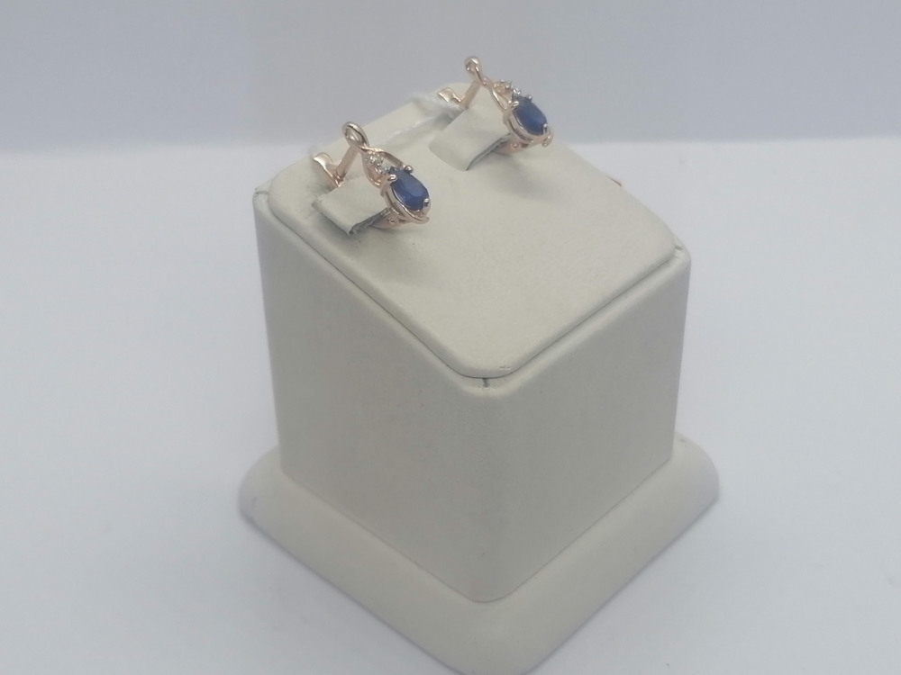 СКМИ585 СЕРЬГИ С КАМНЯМИ (Au 585)