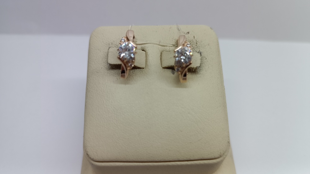 СЕРЬГИ С КАМНЯМИ (Au 585)