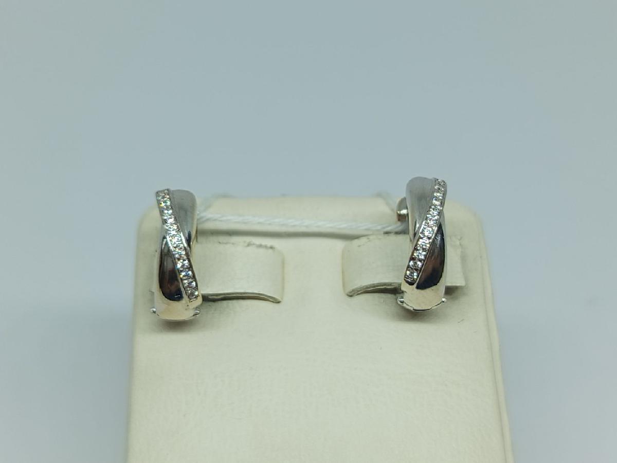 СКМИ585 СЕРЬГИ С КАМНЯМИ (Au 585)