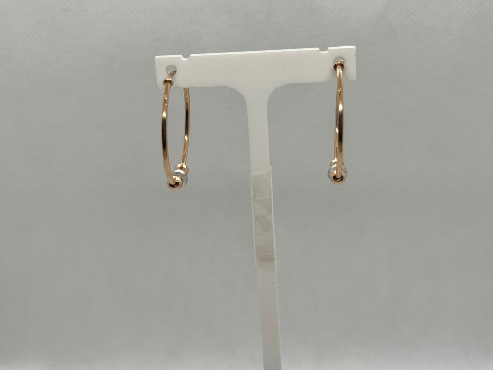 СЕРЬГИ КОНГО без камня (Au 585)