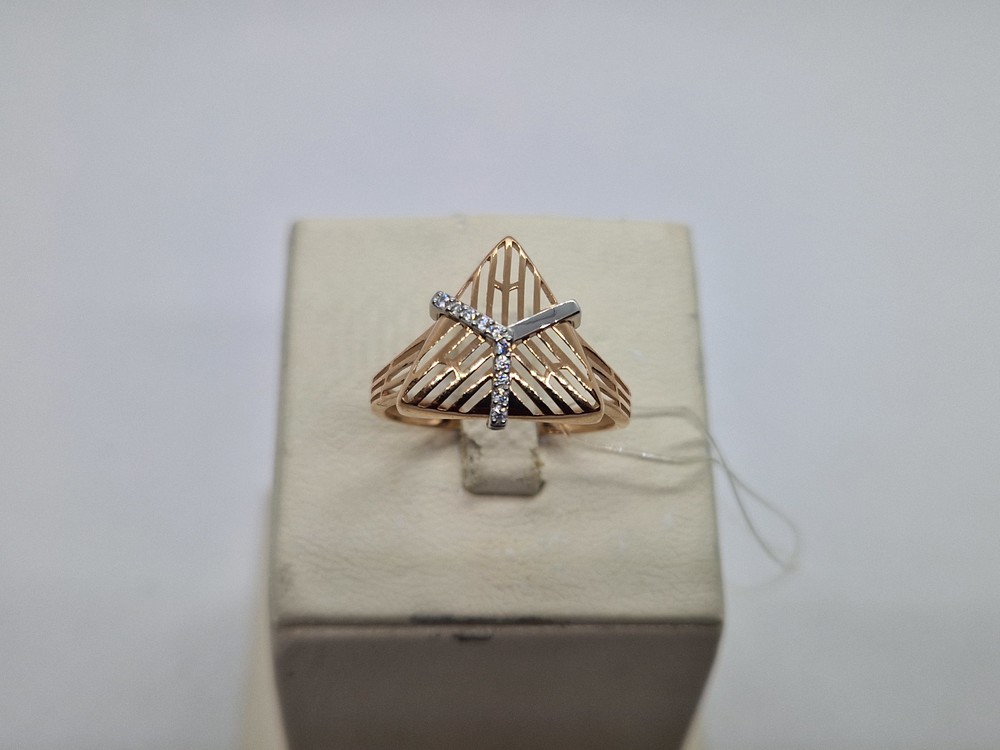 КОЛЬЦО С КАМНЯМИ (Au 585)